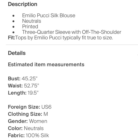 NWT RARE Emilio Pucci Off The Shoulder Ruffle Sleeve Stretch Printed Silk‎ M - Picture 7 of 7